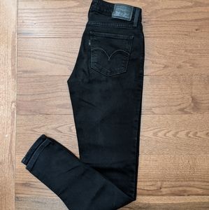 Levi's 535 Women's Denim Jeans in Black sz 27